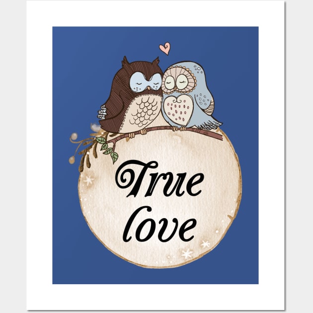 true owl love Wall Art by untagged_shop